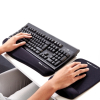 Podložka pod myš a zápěstí Fellowes PlushTouch, černá