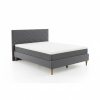 Postel Azurro Velvet 160 x 200 cm, šedá