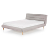 Postel Elanda 160 × 200 cm, světle šedá