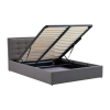 Postel Padva 160 x 200 cm, šedá