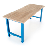 Dílenský stůl Basic, 200 x 80 cm, modrá - ral 5012
