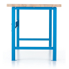 Dílenský stůl Basic s čelní deskou 200 x 80 cm, modrá - ral 5012