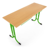 Školní lavice Denis, nastavitelná - vel. 3-5, světle zelená - ral 6018