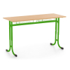 Školní lavice Denis, nastavitelná - vel. 3-5, světle zelená - ral 6018