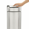 Úzký dotykový koš 40 l, nerez