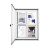 Venkovní informační vitrína Magnetoplan 6 x A4 - magnetická, hliník