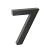 Domovní číslo "7", RN.100LV, broušené, černá