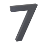 Domovní číslo "7", RN.100LV, strukturované, antracit