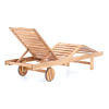Zahradní lehátko Marcel, přírodní dřevo