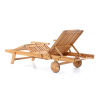 Zahradní lehátko Trent, přírodní dřevo