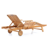 Zahradní lehátko Trent, přírodní dřevo
