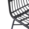 Zahradní židle Hilda, černá