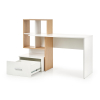 Psací stůl Grosso, dub zlatý / bílá
