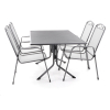 Zahradní stolová sestava Tavio - 4 místa, šedá