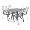 Zahradní stolová sestava Tavio - 4 místa, šedá