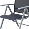 Zahradní židle Conrado 1 + 1 ZDARMA, černá / šedá