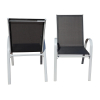 Zahradní židle Romero 3 + 1 ZDARMA, černá / šedá
