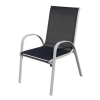 Zahradní židle Romero, černá / šedá