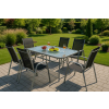 Zahradní sestava Zareno - 6 míst, černá / šedá