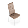 Jídelní židle Darwin, béžová / stříbrná