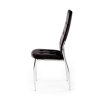 Jídelní židle Darwin, černá / stříbrná
