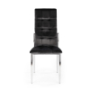 Jídelní židle Darwin, černá / stříbrná
