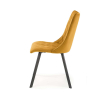 Jídelní židle Nyx, žlutá / černá