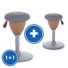 Balanční stolička Acorn II 1 + 1 ZDARMA, šedá / hnědá