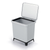 Odpadkový koš, 29 l, světle šedá