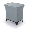 Odpadkový koš, 29 l, šedá