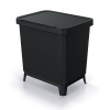 Odpadkový koš, 2 x 10 l, černá