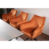 Jídelní židle Azalia Velvet, oranžová / černá