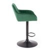 Barová židle Gavin, zelená / černá