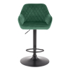 Barová židle Gavin, zelená / černá