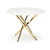 Jídelní stůl Raymond 2, bílá / zlatá