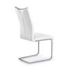 Jídelní židle Miley, bílá / stříbrná