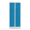 Kovová šatní skříňka Z, 80 x 50 x 180 cm, cylindrický zámek, modrá - RAL 5012