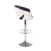 Barová židle Hulse, černá / bílá