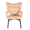 Křeslo Camden Velvet, béžová
