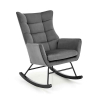 Houpací křeslo Bazalto, šedá