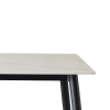 Jídelní stůl Rion 130 x 70 cm, mramor / černá