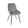 Jídelní židle Cobe Velvet, šedá