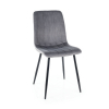 Jídelní židle Elen Velvet, šedá