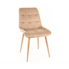Jídelní židle Chic D Velvet, béžová