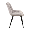 Jídelní židle Praga Velvet, světle šedá