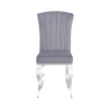 Jídelní židle Prince Velvet, šedá