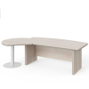 Stůl Manager LUX 255 x 155 cm, levý, akát světlý / šedá