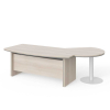 Stůl Manager LUX 255 x 155 cm, levý, akát světlý / šedá