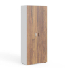 Vysoká šatní skříň Manager 79,9 x 42,2 x 196,5 cm, ořech warmia / bílá
