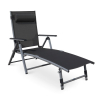 Zahradní lehátko Rubino, černá / šedá